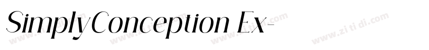 SimplyConception Ex字体转换